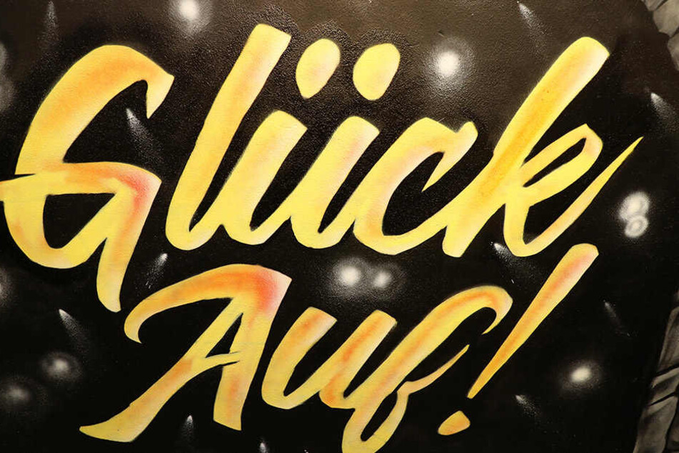 "Glück Auf!" Der Gruß der Wismut-Kumpel durfte natürlich nicht fehlen