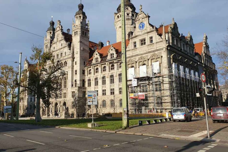 Im Leipziger Rathaus soll derzeit eine Bedrohungslage bestehen.