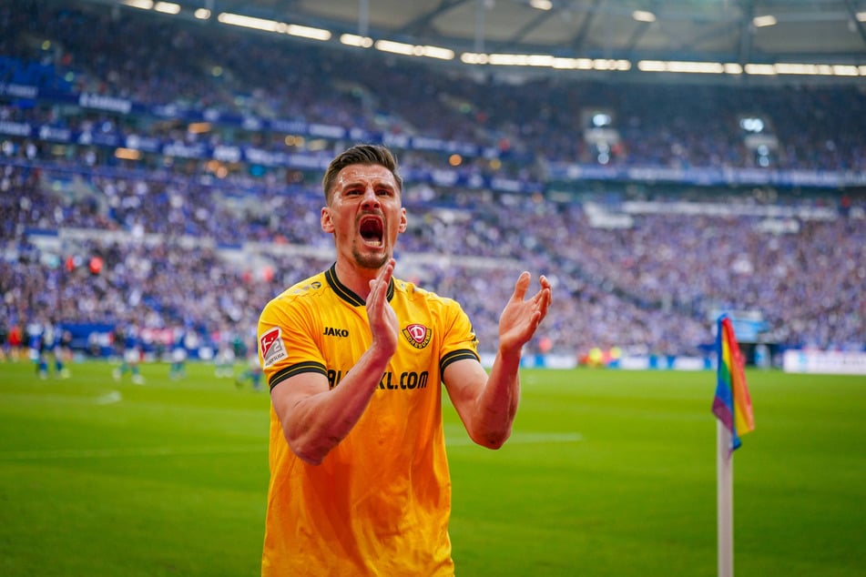Nach der Einwechslung von Stefan Kutschke (37) kam Dynamo Dresden wieder zurück.