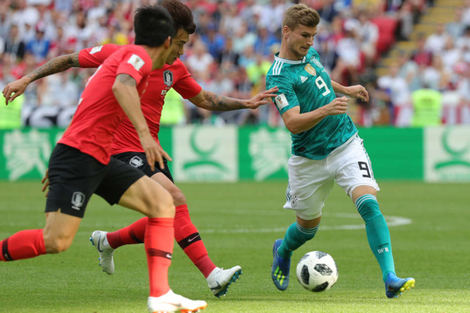Timo Werner (r.) war mit Deutschland bereits in der Gruppenphase ausgeschieden.