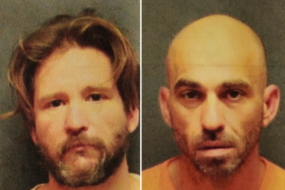 John M. Garza (37) und Arley V. Nemo (43) türmten aus dem Gefängnis und gingen im Restaurant essen.
