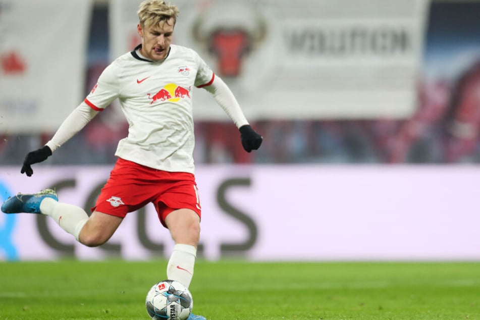 Leipzigs Emil Forsberg traf per Freistoß zum 4:1-Endstand.