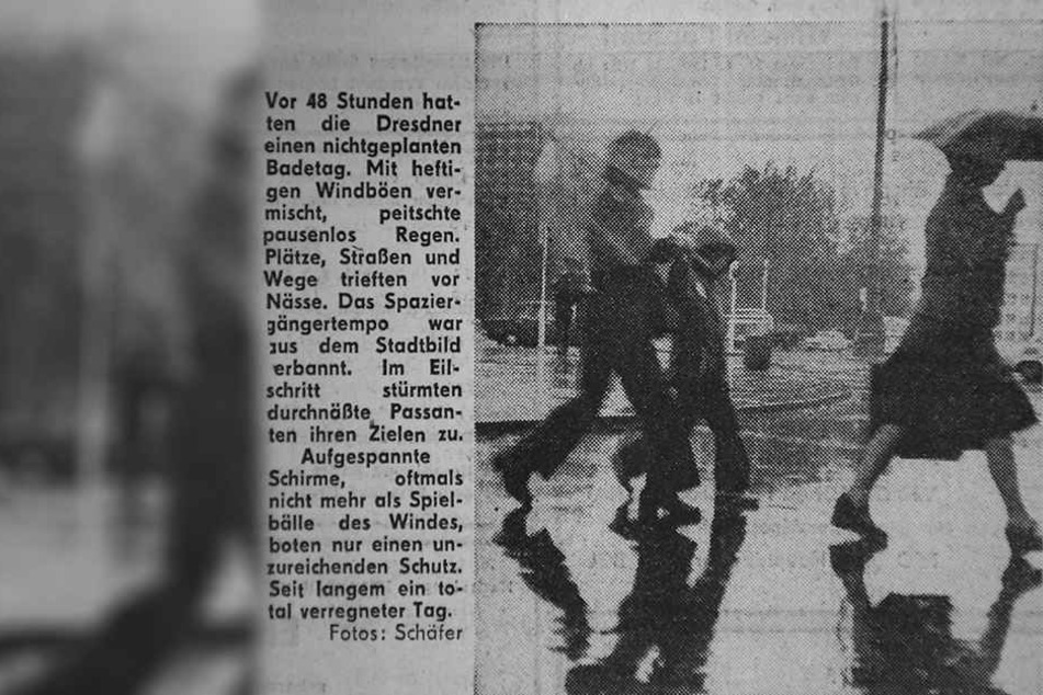 Regen ohne Ende, von Sommer war keine Spur: So berichtete am 10. August 1978 die Sächsische Zeitung.