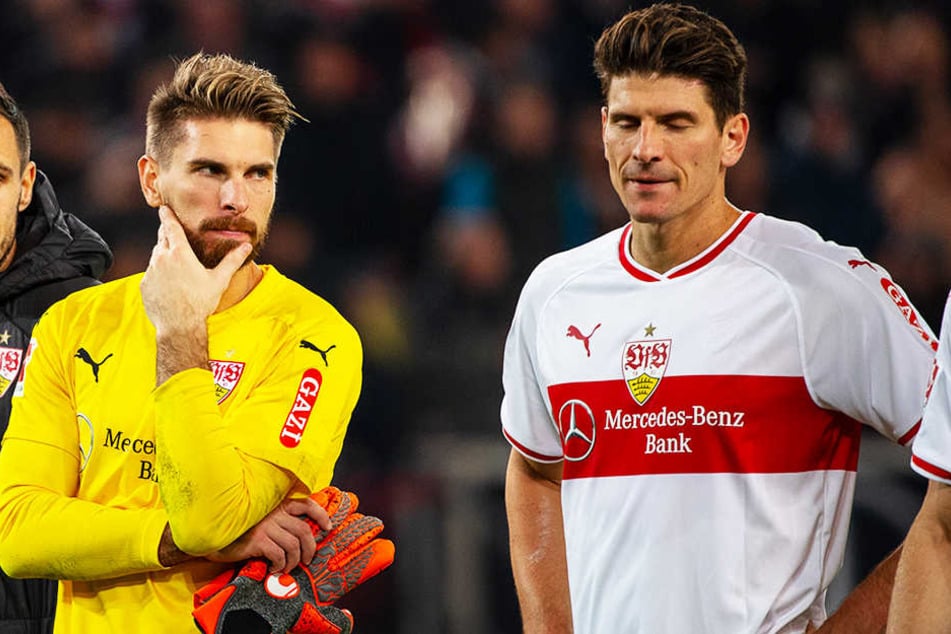 Die tiefe Krise des VfB Stuttgart steht Torwart Ron-Robert Zieler (l.) und Mario Gomez (r.) ins Gesicht geschrieben.