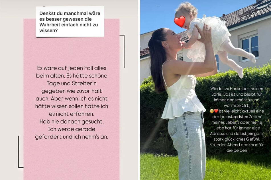 Die 31-Jährige beantwortet über per Instagram-Story die Fragen ihrer Follower und zeigt sich glücklich mit ihren Kindern.