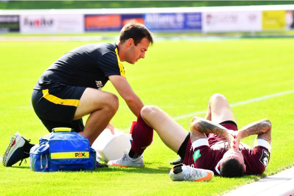 Panagiotis Vlachodimos (r.) musste noch in der ersten Halbzeit verletzungsbedingt ausgewechselt werden.
