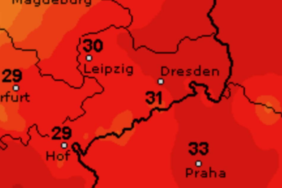 Am Freitag werden in Sachsen wieder Temperaturen um die 30 Grad erwartet.