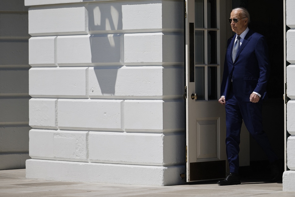 President Joe Biden departs the White House on Tuesday in Washington, DC. Biden is traveling to Tampa, Florida, for campaign events where, according to the White House, he will denounce the state’s six-week abortion ban that takes effect next week.