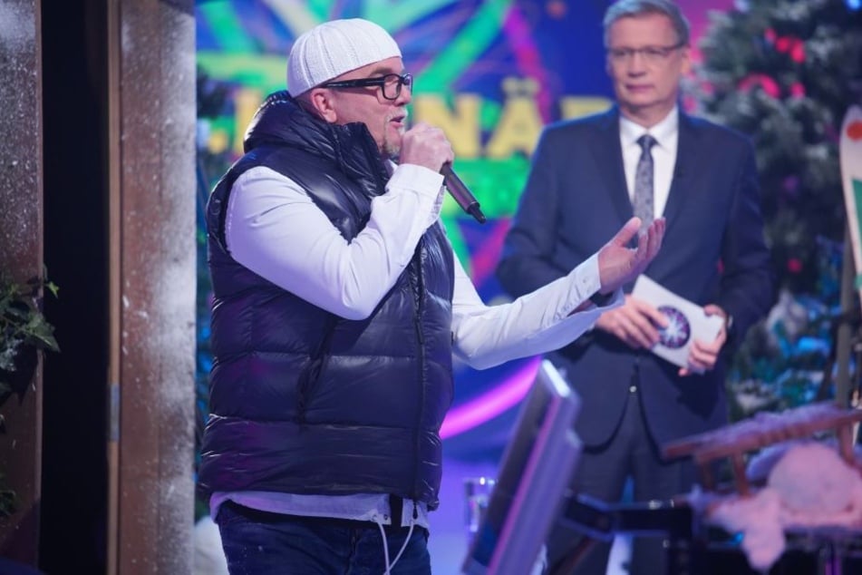 DJ Ötzi und Günther Jauch bei Wer wird Millionär.