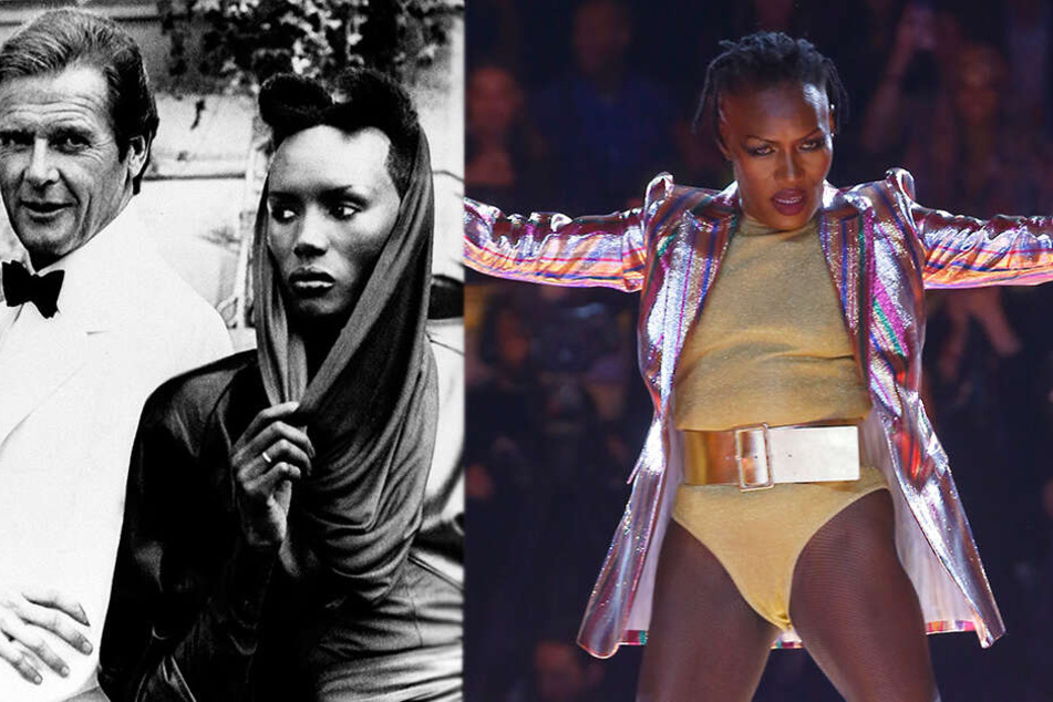 Grace Jones (70) spielte 1985 an der Seite von Alt-Bond Roger Moore (†89).
