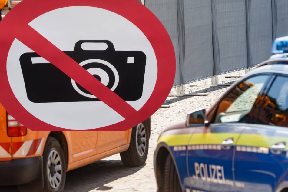 Fotomontage: Auch beim tödlichen Unfall am Dienstag in Frankfurt, zückten wieder zahlreiche Schaulustige ihre Kameras (Symbolbild).