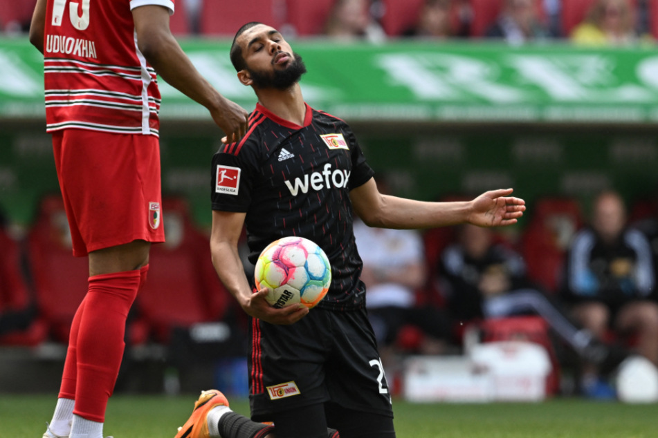 Nach dem Unentschieden gegen Leverkusen ließ Union (hier: Aissa Laidouni) in Augsburg die nächsten wichtigen Punkte liegen.