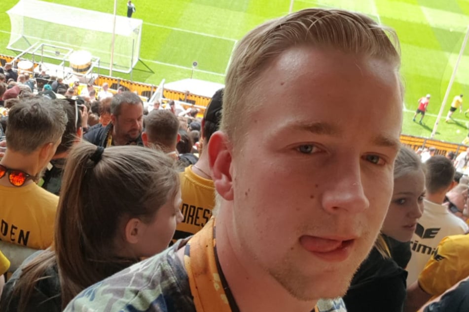 Dynamo-Fan Henning Kaminsky (25) wollte kein Spiel seiner Lieblingsmannschaft verpassen.