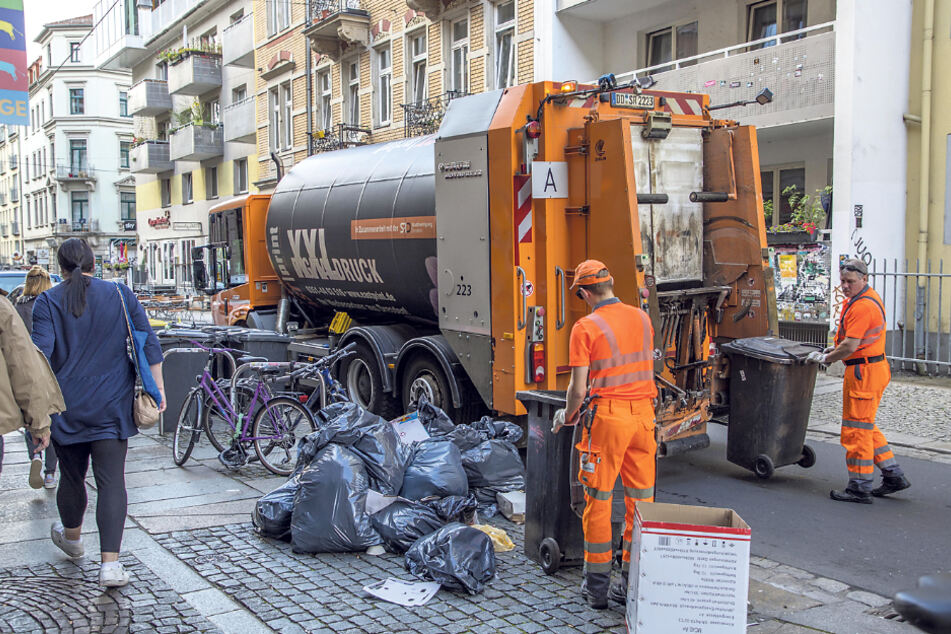Die Dresdner werden nicht auf ihrem Weihnachtsmüll sitzen bleiben.