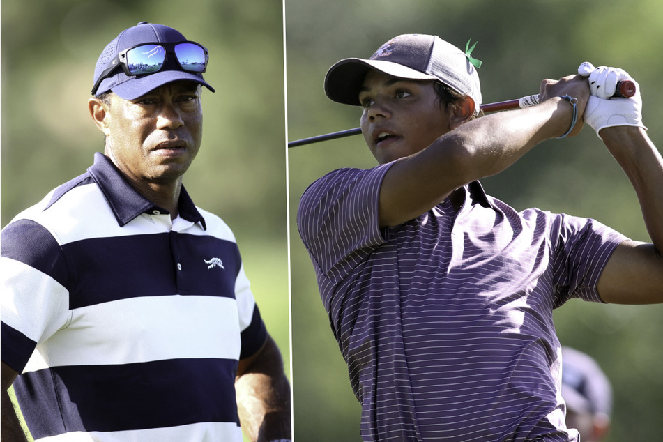 Tiger Woods watches son Charlie's tough start at US Junior Amateur