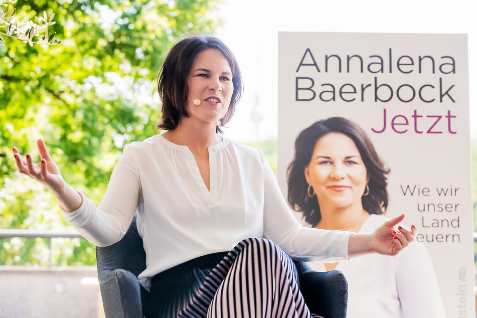 Kanzlerkandidatin Annalena Baerbock (40, Grüne) bei der Vorstellung ihres Buches "Jetzt. Wie wir unser Land erneuern".