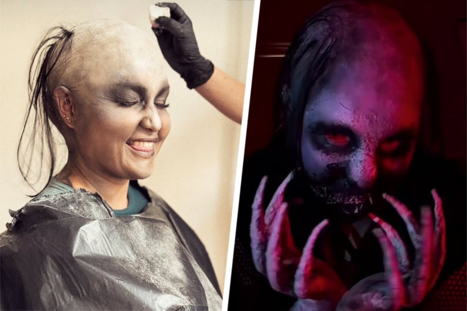 Kaum wiederzuerkennen: Welcher Promi steckt hinter dieser Dämonen-Maske?