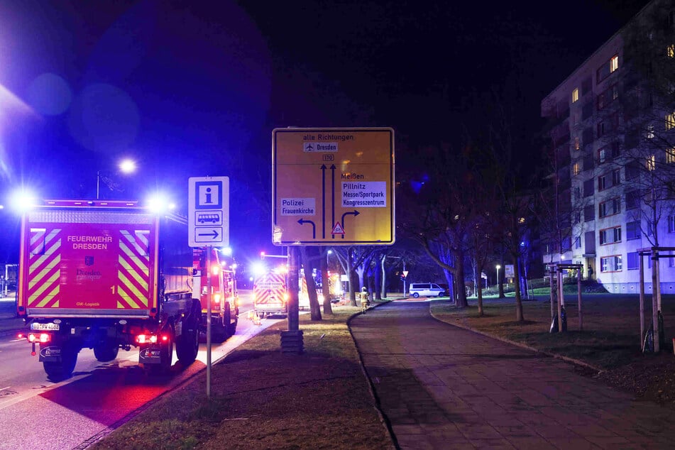 In diesem Hochhaus entfachte in einem Keller das Feuer.