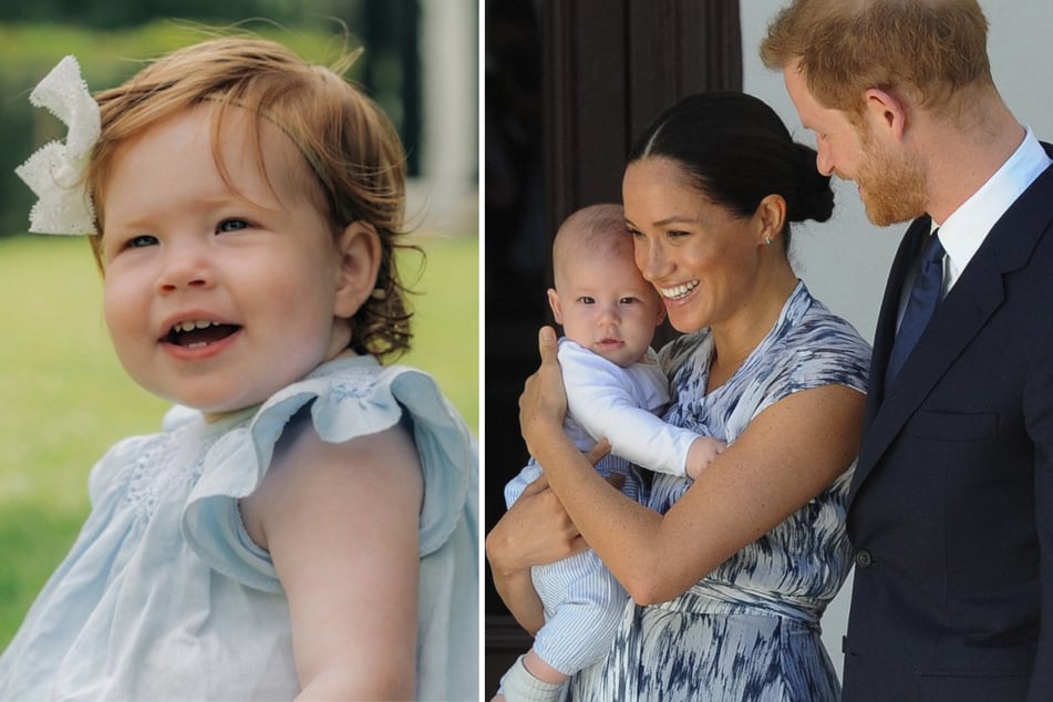Aus Harrys (38, r.) und Meghans (41) Kindern "Miss" Lilibet (1, l.) und "Master" Archie (3, Mitte) wurden Prinzessin und Prinz.