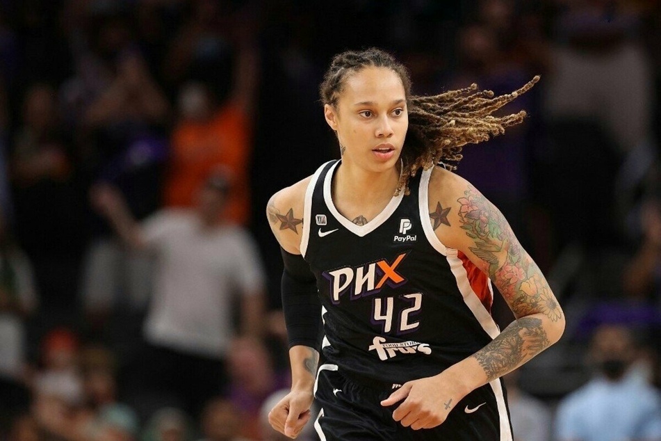 Brittney Griner during a game with the Phoenix Mercury.