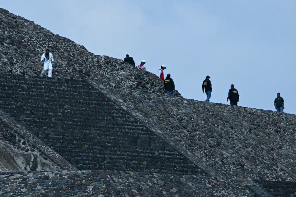 The shooting at Mexico's Teotihuacan pyramids left one woman dead and at least 13 people injured.