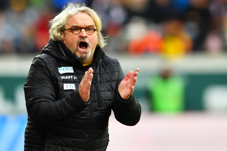 Heiko Scholz gab beim 1:1 gegen Sandhausen sein Debüt als (Interims-)Trainer der Dresdner.