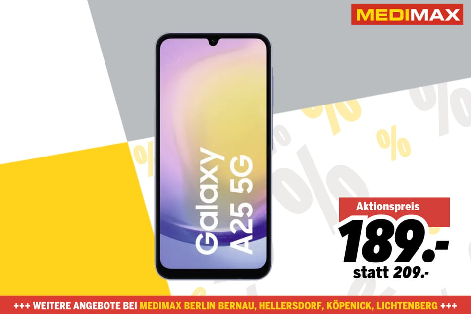 Samsung Galaxy A25 für 189 statt 209 Euro