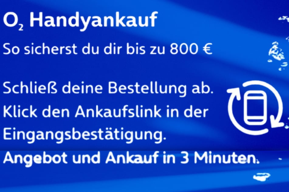 Mit dem o2 Handyankauf bis zu 800 Euro zusätzlich sichern.