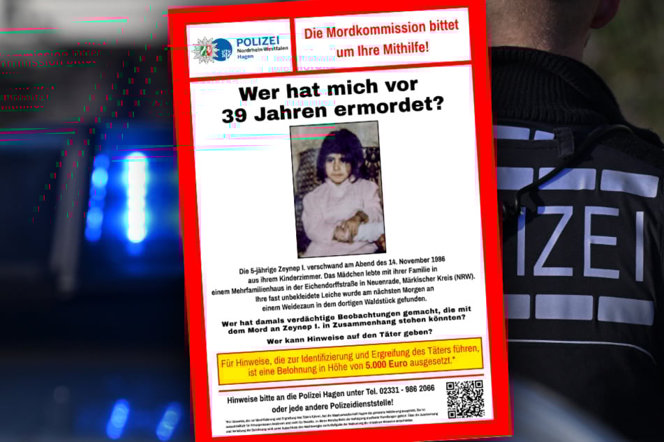 Die fünfjährige Zeynep (†) verschwand in der Nacht vom 14. auf den 15. November 1986 aus ihrem Kinderzimmer und wurde am nächsten Morgen tot aufgefunden.