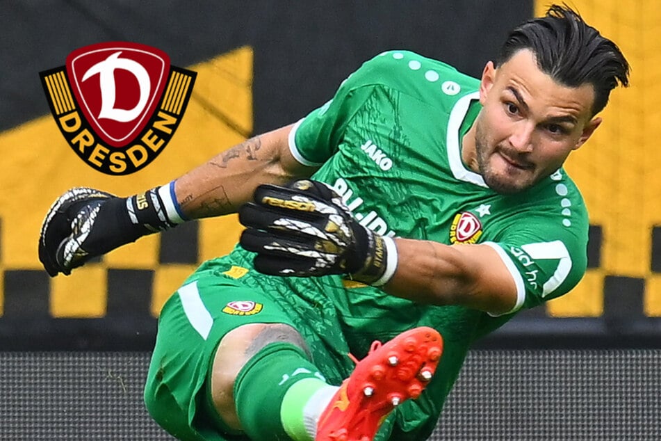 Dynamo-Keeper Schreiber auf der Linie stark, am Ball mit zu vielen Fehlern