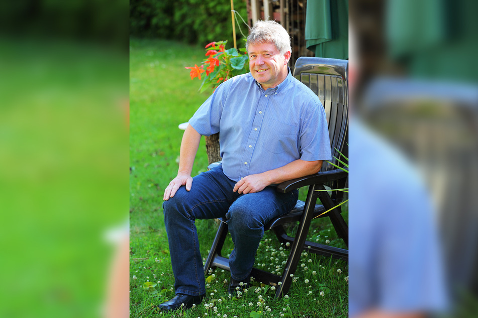 Registrierte sich 1999 als Spender, rettete so 17 Jahre später einen Patienten: Ralph Krenz (57) aus Arnsdorf.