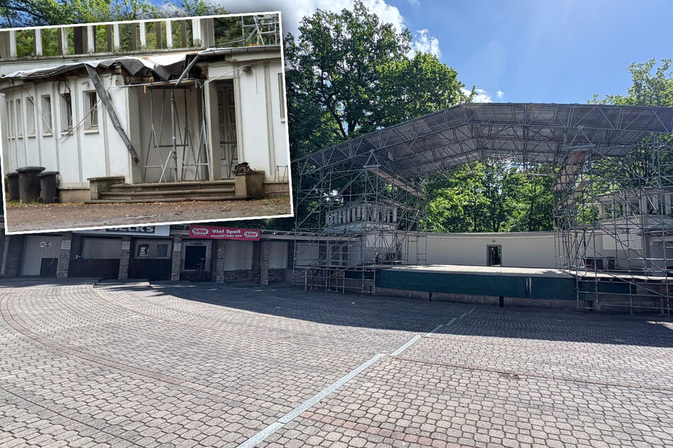 Leipzig: Erstes Konzert Ende Mai: Leipzigs Parkbühne erstrahlt nach Baumsturz in neuem Glanz