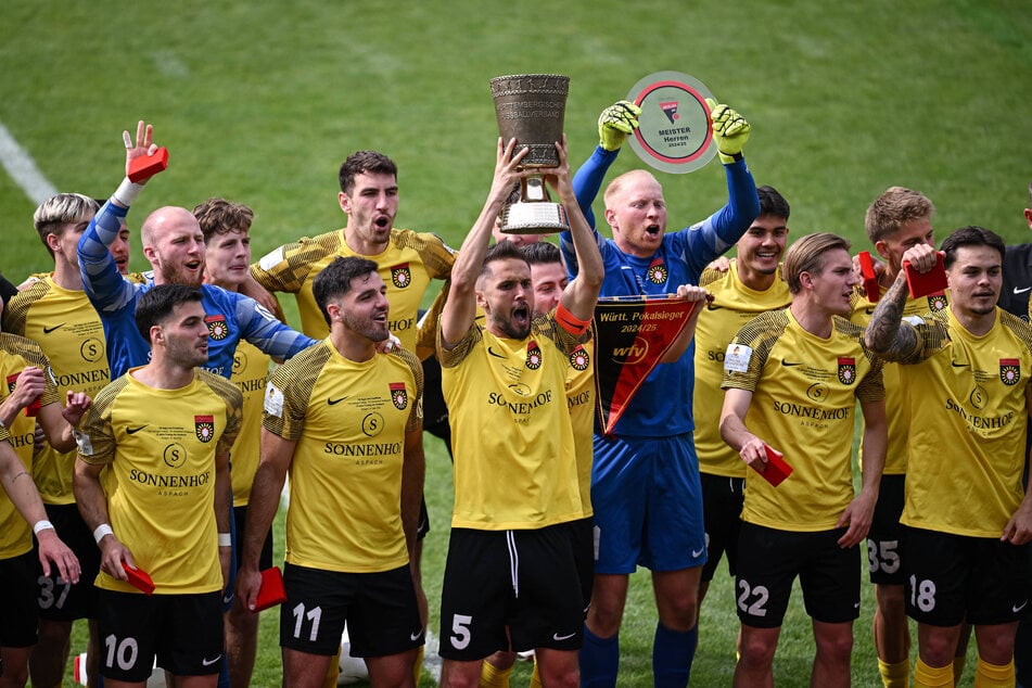 Die SG Sonnenhof Großaspach kam durch einen Sieg im Landespokalfinale Baden-Württemberg in den DFB-Pokal.
