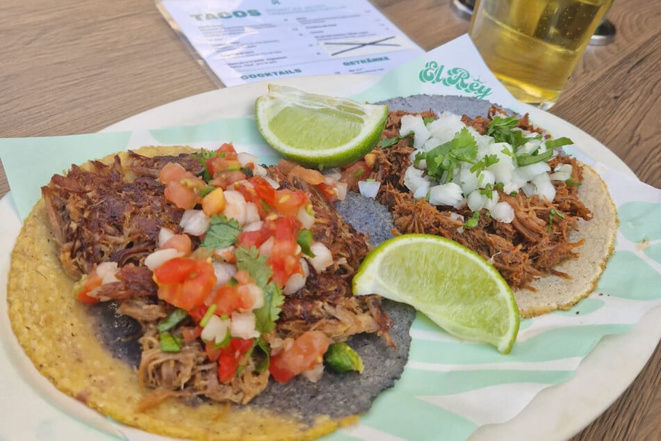 Schmecken fast genauso gut: die Tacos der Schwester-Filiale bei Tacos El Rey.