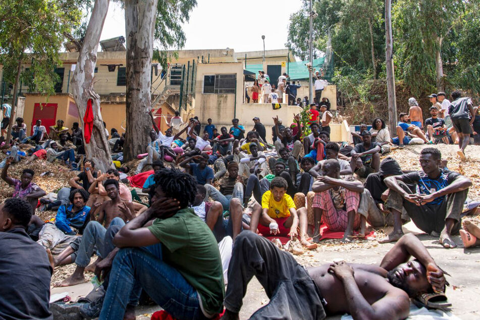 Migranten in der spanischen Exklave Ceuta.