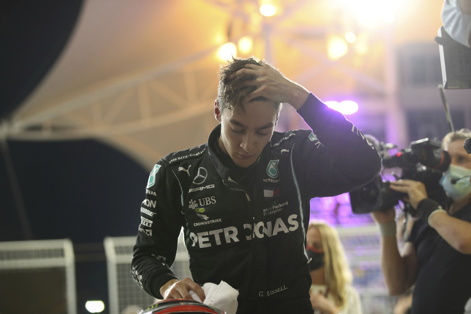 Beim Qualifying fuhr George Russell (22) noch die zweitbeste Zeit. Durch einen verpatzten Reifenwechsel seines Teams Mercedes fiel er zurück.