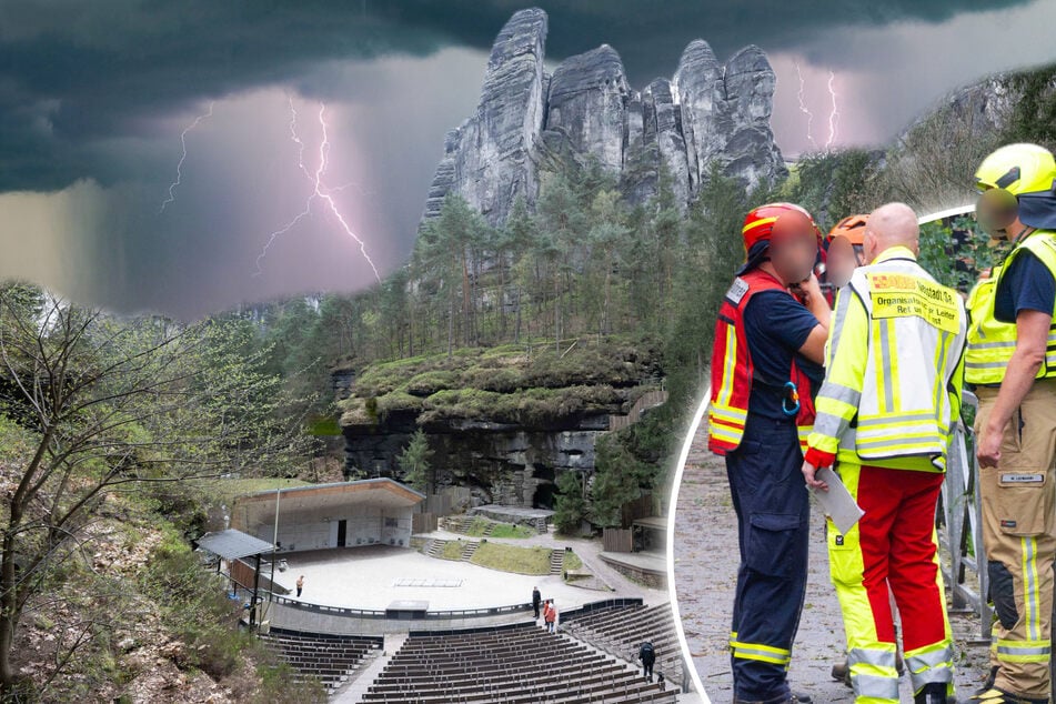 Gewitter-Drama nahe Felsenbühne Rathen: Mann (†28) von Baum erschlagen - mehrere Menschen verletzt