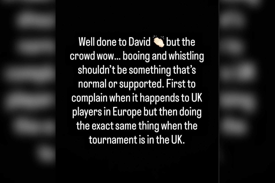 En su historia de Instagram, Mike De Decker se quejó del público en el Ally Pally.