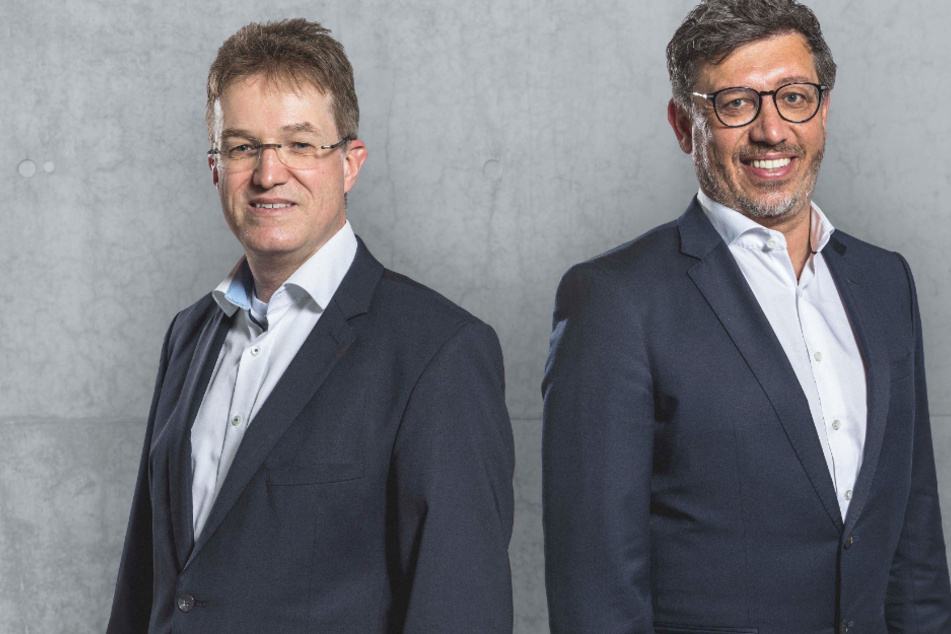 Wer wird beim VfB Stuttgart der Präsident für die kommenden vier Jahre sein? Pierre-Enric Steiger (49, l.) und Claus Vogt (51,r.) kämpfen ums Amt.
