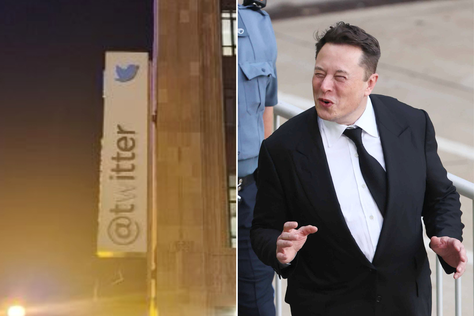 CEO Elon Musk had the "W" on the Twitter sign at their San Francisco office painted over.