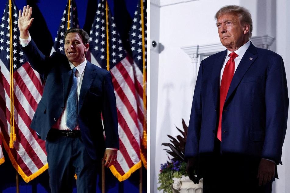 Republican presidential candidate Florida Gov. Ron DeSantis (l.) spoke at The Faith and Freedom Coalition's Road to Majority conference in Washington DC on Friday, and made a remark that was pointed at Donald Trump.