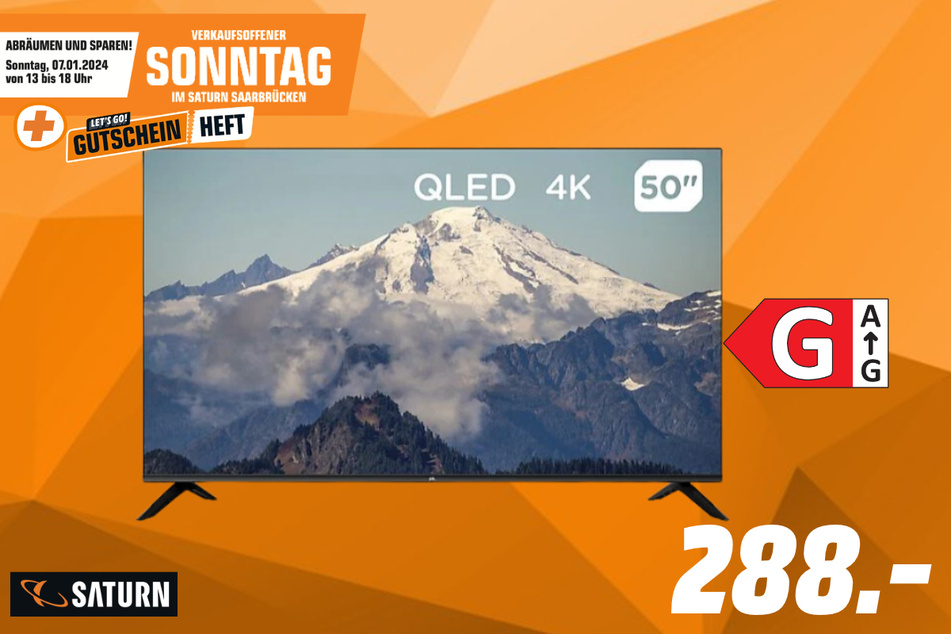 50-Zoll ok-Fernseher für 288 Euro.