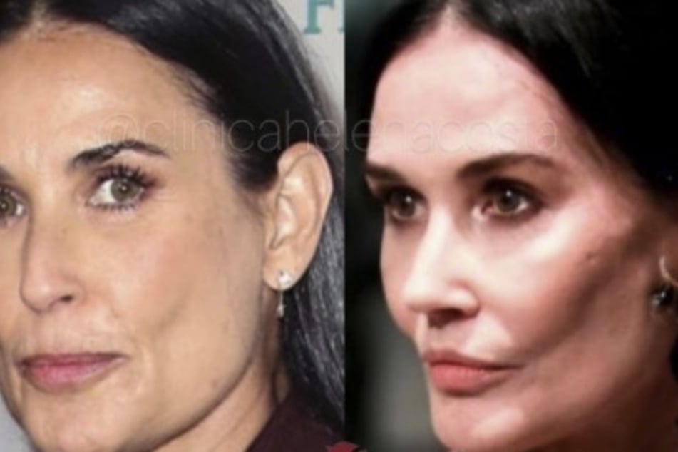 Demi Moore in 2020 and Demi Moore in 2021 look very different when compared.