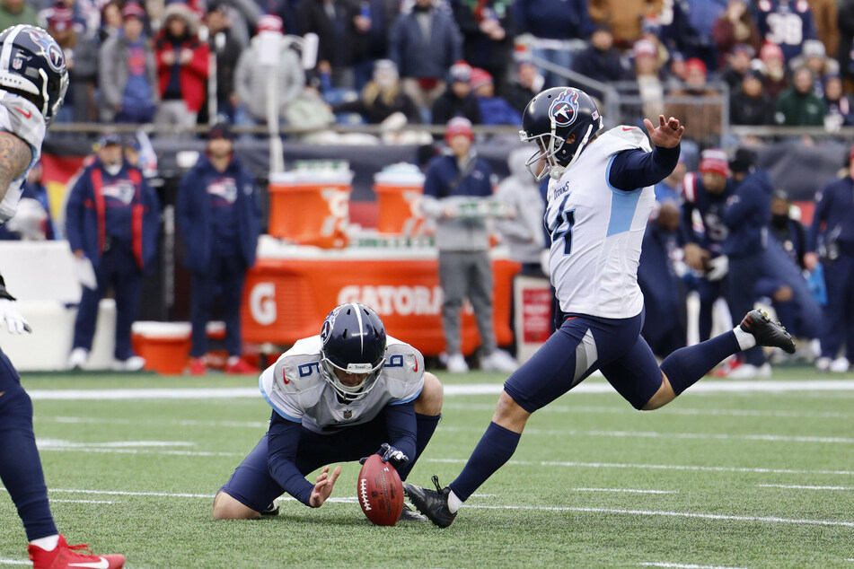 Titans placekicker Randy Bullock booted through the game-winning field goal for his team on Thursday night.