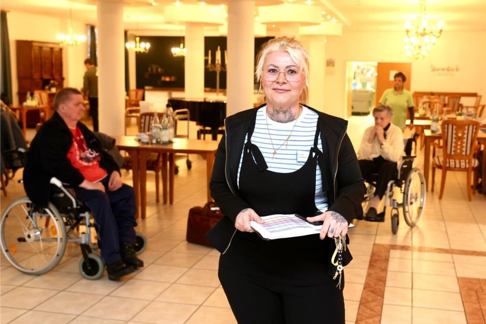 Maria Trompler (41) leitet das Pflegeheim "Am Elbufer".