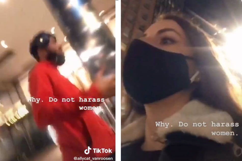 Disturbing TikTok shows woman being followed and harassed by a man