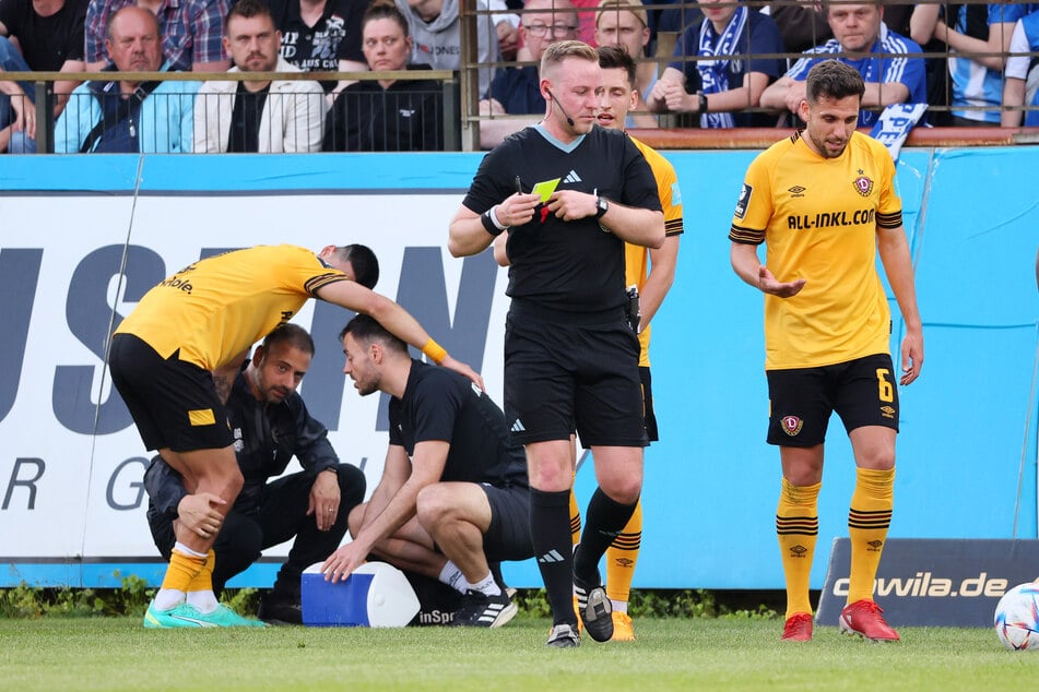 Lars Erbst (30) aus Gerlingen pfiff Dynamo bislang ein einziges Mal: Am 22. Mai 2023 in Meppen.