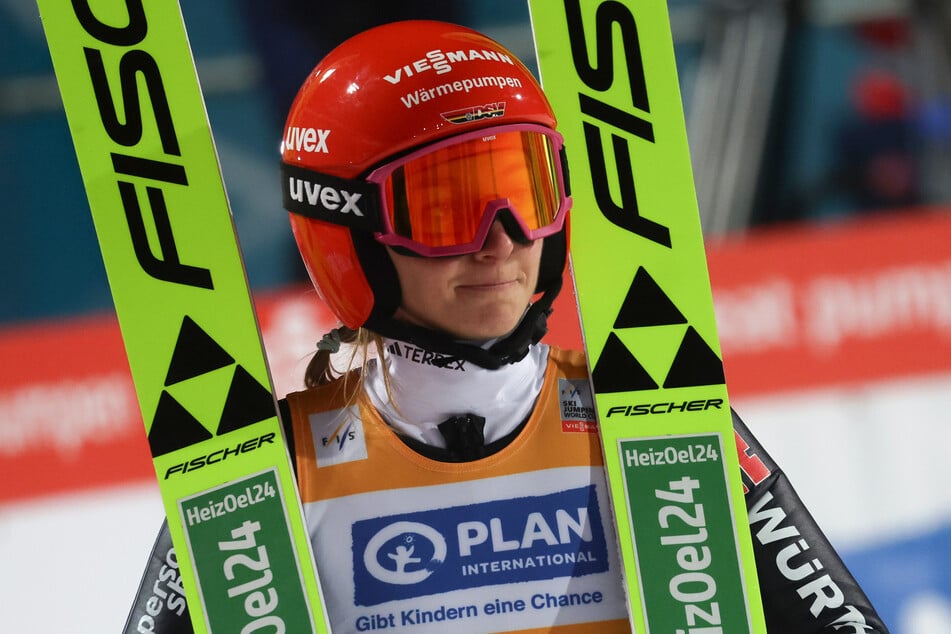 Deutschlands Weltcup-Führende Katharina Schmid (28) schaffte es erneut nicht auf das Podium.