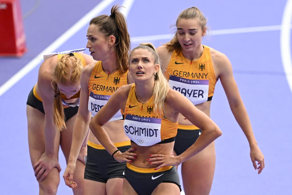 Für die deutsche 4x400-Meter-Staffel der Frauen war nach einem enttäuschenden Rennen schon im Vorlauf Schluss. Später scheiterten auch die Männer am Finaleinzug.