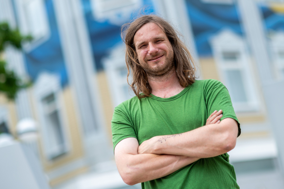 Guido Günther von Rebel Art gehört zu den Künstlern, die sich im Sommer im Auftrag der GGG in Chemnitz getroffen haben.